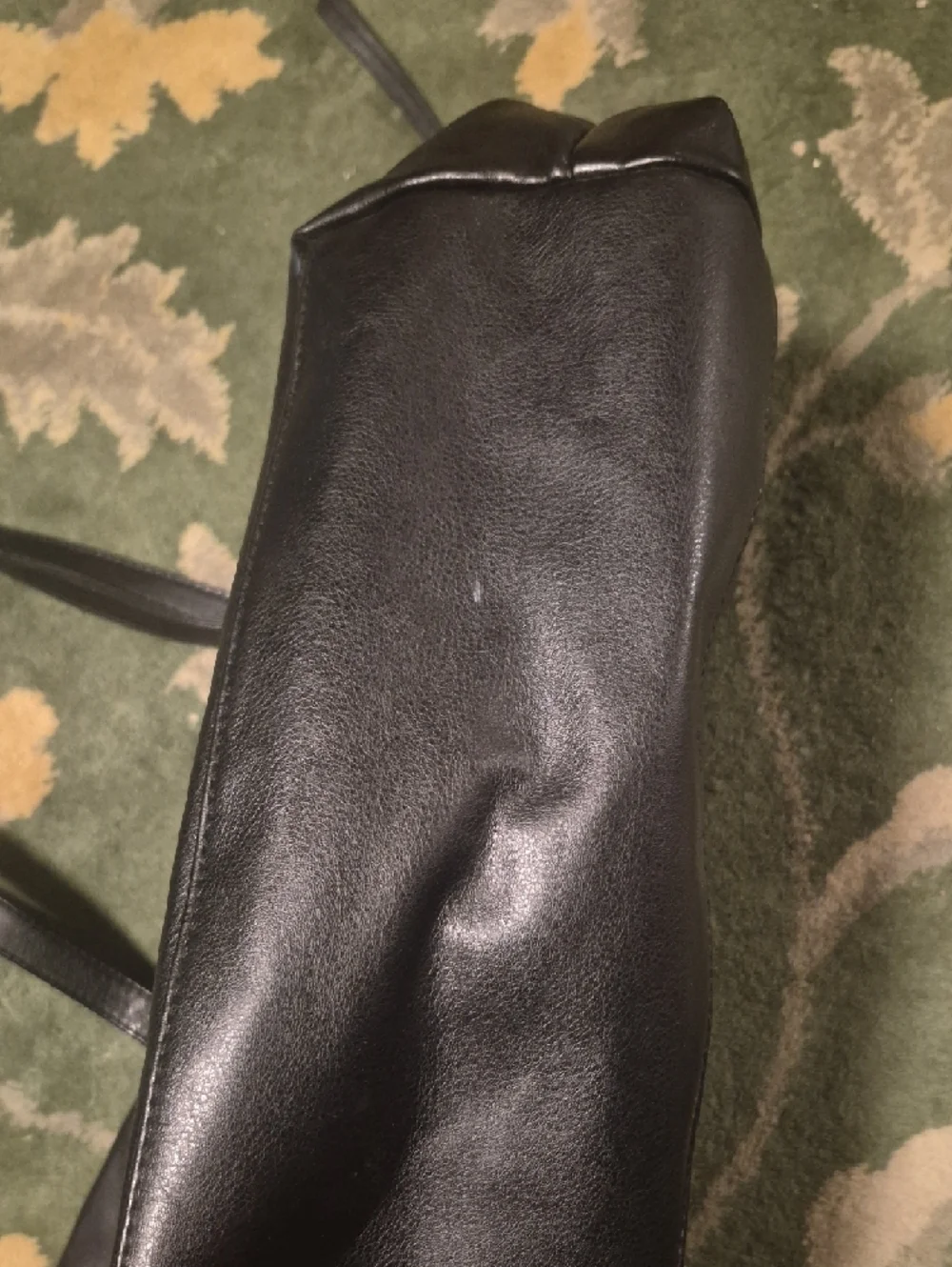 Donna Karan Black Leather Tote - Picture 9 of 14